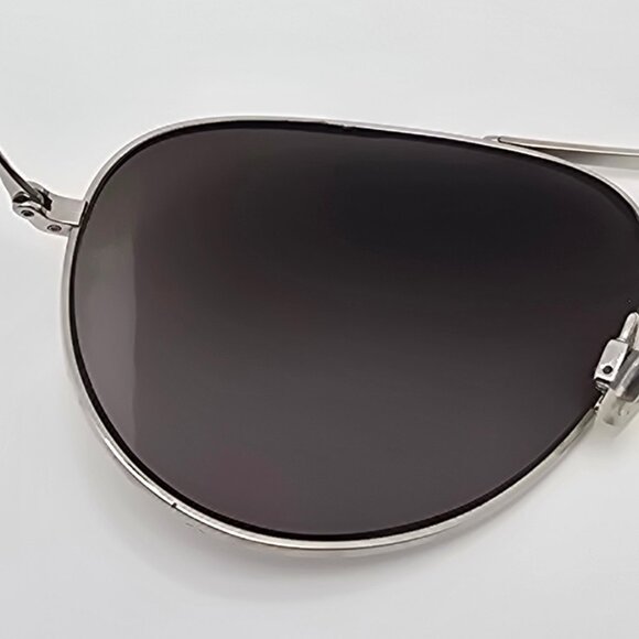 Maui Jim MJ-264-17 Mavericks Silver Titanium Polarized Grey Aviator Sunglasses - Picture 8 of 14